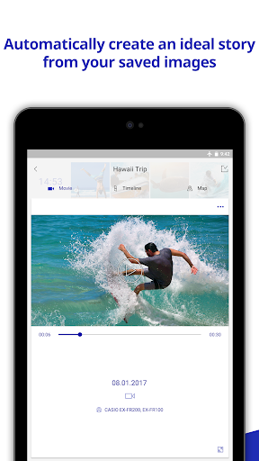 Screenshot of EXILIM ALBUM