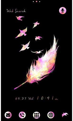 Android application Simple Theme-Space Feather- screenshort