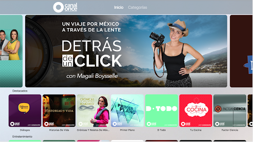 Android application Canal Once VOD TV screenshort