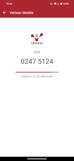 Verisec Mobile Screen 2