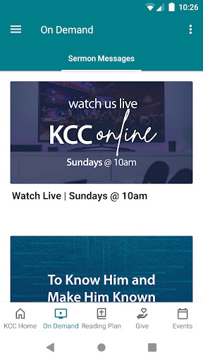 My KCC Screen 2