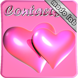 Hearts Pink GO Contacts theme icon