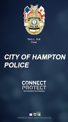 Android application Connect Protect Hampton Police screenshort