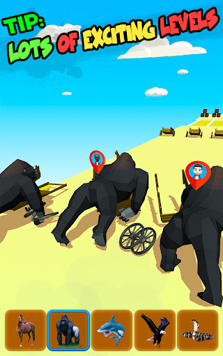 Android application Epic Animal Hop & Smash Run 3D screenshort