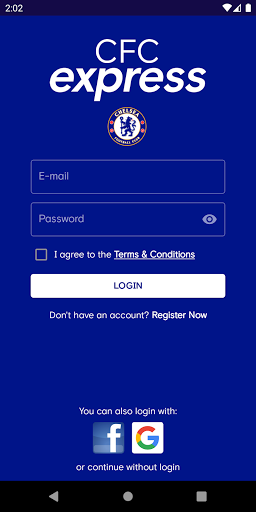 Android application CFC Express App - Chelsea FC screenshort