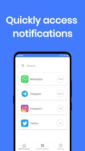 Android application Deleted messages Recover Media screenshort
