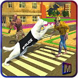 Police Dog vs Dead Zombie Warfare icon