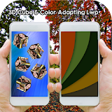 Chameleon Colorize Adapting With 3D Cube LWP icon
