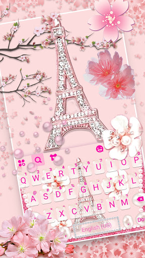 Pink Diamond Paris Keyboard Ba Screen 3