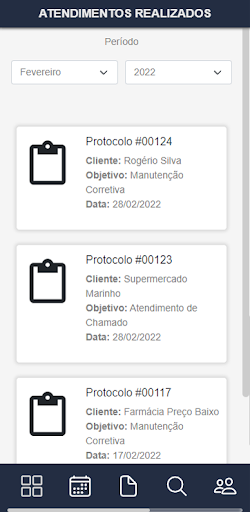 Android application RVT - Ordem de Serviço screenshort