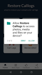 Captura de Pantalla 5 Restore Calllogs and Contacts android