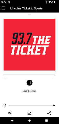 Android application 93.7 The Ticket screenshort