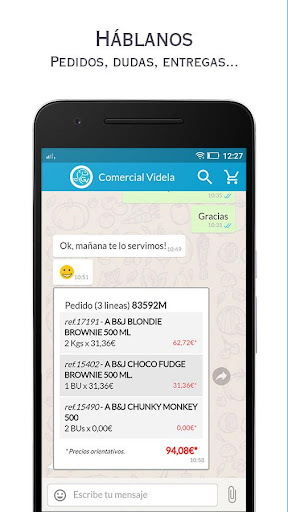 Android application Grupo Videla catálogo-pedidos screenshort
