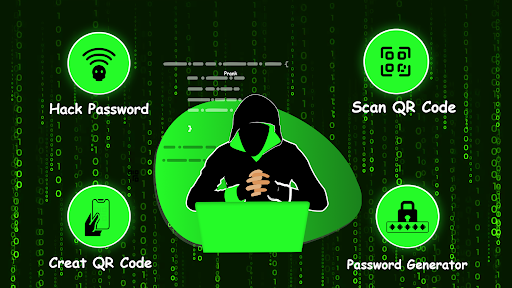 Android application WIFI Password Hacker App Prank screenshort