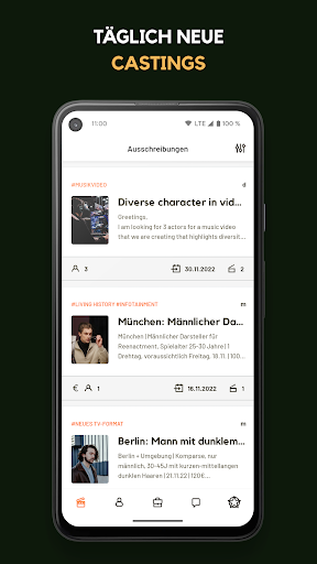 CAST ME - Talents Screen 3