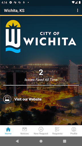 Android application City of Wichita screenshort