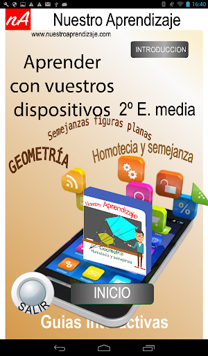 Android application Homotecia y razón de homotecia screenshort