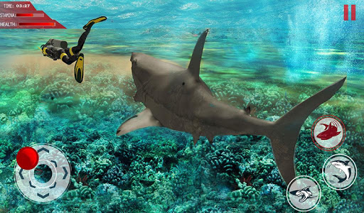 Evil White Shark Survival Game