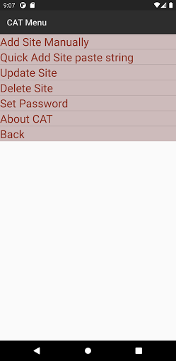 CAT Authentication Token 4.0 Screen 2