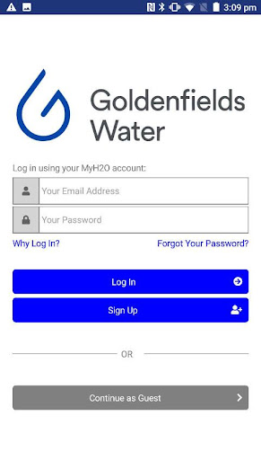 Android application Goldenfields Water screenshort