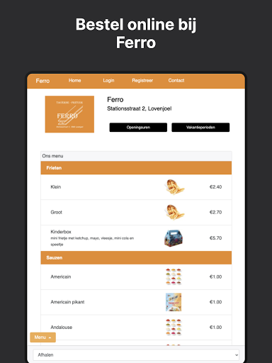 Ferro - Frituur en Taverne Screen 3