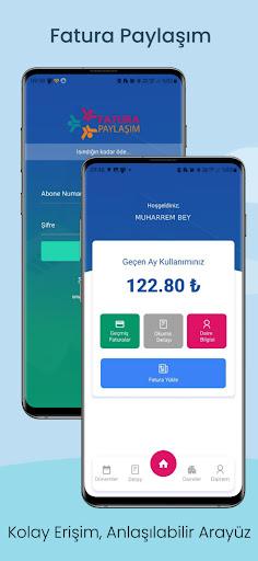 Android application Fatura Paylaşım screenshort