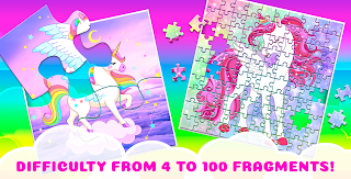 Unicorn Puzzles Game for Girls - Screenshot 2