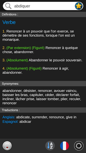 Search - Multiple Dictionaries Screen 3