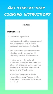 SlowFood: offline tasty recipe