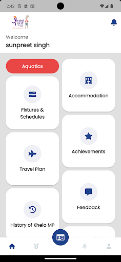 Android application Khelo MP Youth Games 2023 screenshort