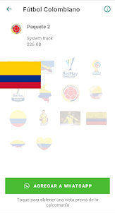 Stickers Fútbol Colombiano