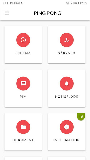 Android application PING PONG Mobile screenshort