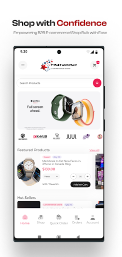 Android application 7Stars Wholesale B2B screenshort