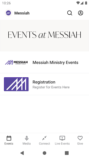 Android application Messiah Community Church screenshort