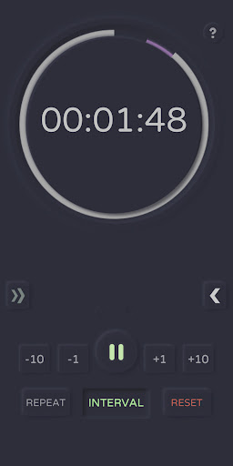 Simple interval Timer Screen 2