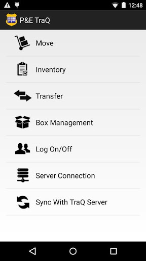 Android application PE TraQ screenshort