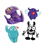 Cover Image of Download Сute monsters WAStickerApps 1.0 APK