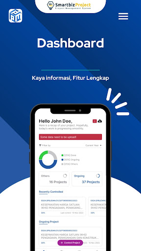 Android application Smartbiz Project Management screenshort