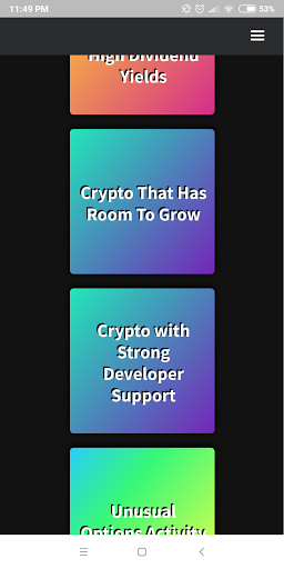 Android application Alphalerts screenshort