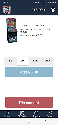Game Payment: Cashless Gaming Screen 3