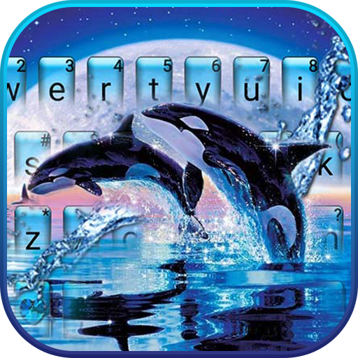 Jumping Whale Keyboard Theme logo