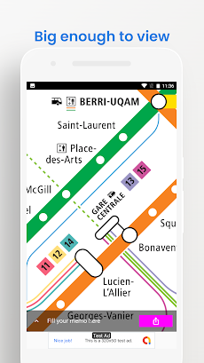 Montreal Metro Bus Map Guideのおすすめ画像4