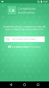 Captura de Pantalla 1 Contabilidad Autónomos: factur android