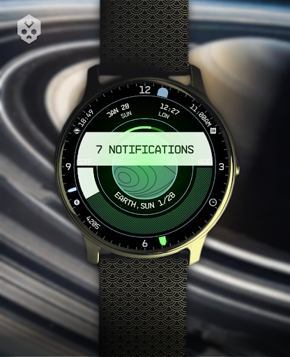 Planet in stars Watch Face Screen 2
