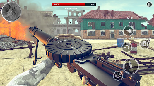 Captura de Pantalla 5 juego pistolas realista guerra android