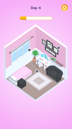 My Tiny Home 3D: Color Puzzle - Screenshot 1