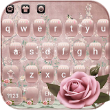 Rose Gold Theme for Keyboard rose gold blossom icon