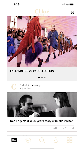 Android application Chloé Academy screenshort