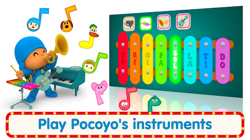 Android application Pocoyó Piano for Kids screenshort