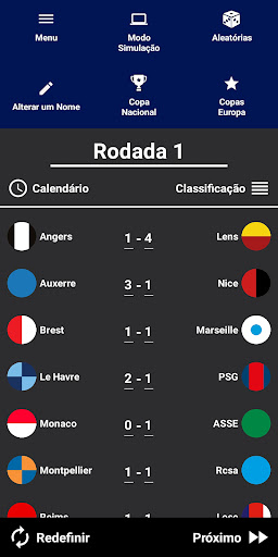 Visualização do aplicativo